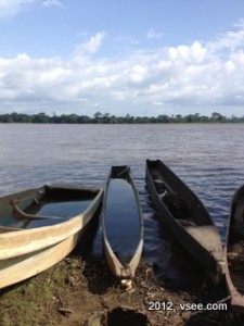 gabon_river-001 Gabon village boat